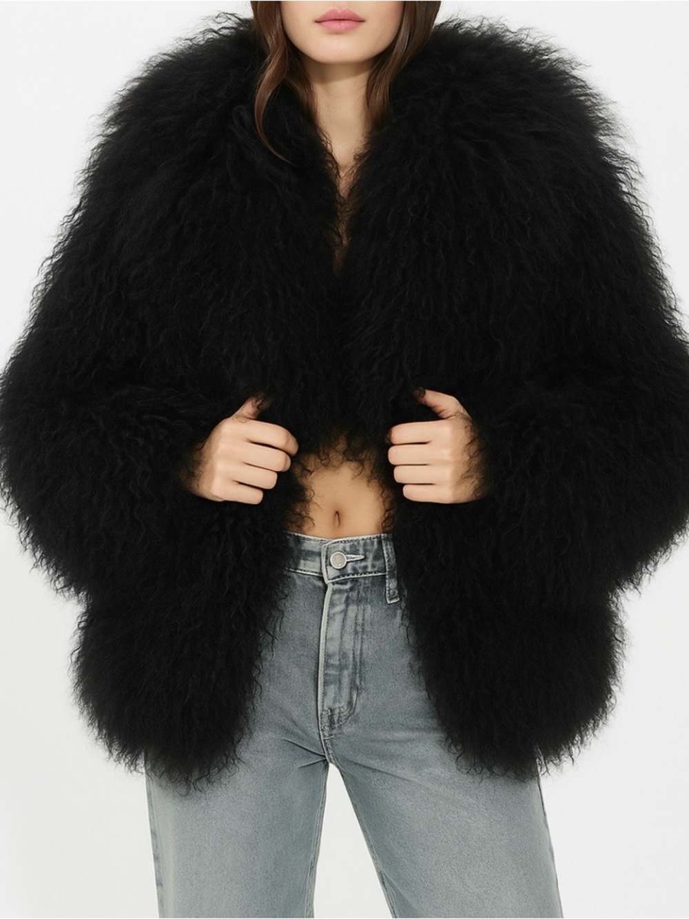 NEW SPARKL UR FAMOUS FUR COAT
